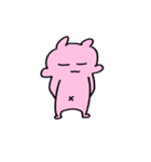 ピンクのニョ（個別スタンプ：4）