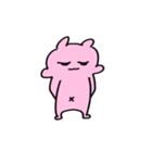 ピンクのニョ（個別スタンプ：7）