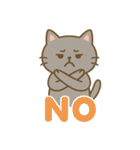 猫の日常あいさつスタンプにゃん（個別スタンプ：11）