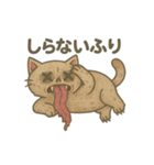 ふわねこ日和・キモかわスタンプ（個別スタンプ：16）