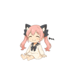 毎日使えるねこみみちゃんスタンプ（個別スタンプ：11）