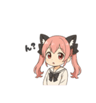 毎日使えるねこみみちゃんスタンプ（個別スタンプ：14）