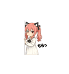 毎日使えるねこみみちゃんスタンプ（個別スタンプ：22）