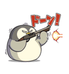 太っちょペンギン【バイオレンス編】（個別スタンプ：4）