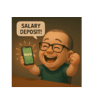 社畜ヒーロー：ミニサイズの大奮闘！（個別スタンプ：5）