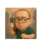社畜ヒーロー：ミニサイズの大奮闘！（個別スタンプ：15）