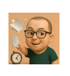 社畜ヒーロー：ミニサイズの大奮闘！（個別スタンプ：17）