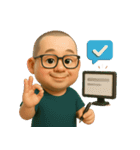 社畜ヒーロー：ミニサイズの大奮闘！（個別スタンプ：24）