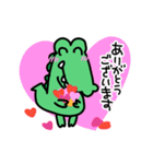 ワニなのにポチ（個別スタンプ：5）