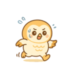 毎日使える挨拶・大人可愛いめんふくろう（個別スタンプ：10）