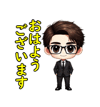 サラリーマンの日常会話☆ミニ☆挨拶敬語（個別スタンプ：1）