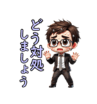 サラリーマンの日常会話☆ミニ☆挨拶敬語（個別スタンプ：13）