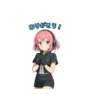 近未来の女の子（個別スタンプ：5）