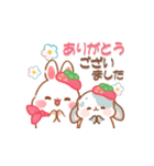 【春】うさぎのココとミルクの敬語あいさつ（個別スタンプ：21）