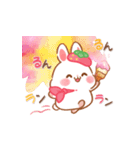 【春】うさぎのココとミルクの敬語あいさつ（個別スタンプ：28）