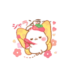 【春】うさぎのココとミルクの敬語あいさつ（個別スタンプ：36）