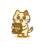 現実と生きるネコ②（個別スタンプ：9）