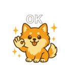 ポメのモコちゃんかわいいね①（個別スタンプ：3）
