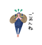 毎日サロペット人（個別スタンプ：8）
