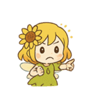 ひまわり妖精ちゃんの毎日（個別スタンプ：5）