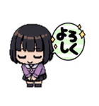 小学生の女の子（ショートカットボブ）☻（個別スタンプ：4）