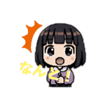 小学生の女の子（ショートカットボブ）☻（個別スタンプ：9）