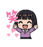 小学生の女の子（ショートカットボブ）☻（個別スタンプ：19）