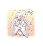 白髪のエルフ少女（個別スタンプ：8）