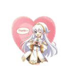 白髪のエルフ少女（個別スタンプ：9）