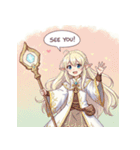 白髪のエルフ少女（個別スタンプ：11）