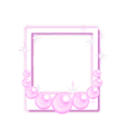フレームスタンプ 写真フレームネオン（個別スタンプ：25）