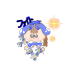 毎日使える！可愛いリボンの女の子（個別スタンプ：4）
