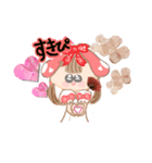 毎日使える！可愛いリボンの女の子（個別スタンプ：7）