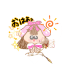 毎日使える！可愛いリボンの女の子（個別スタンプ：11）