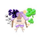 毎日使える！可愛いリボンの女の子（個別スタンプ：14）