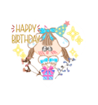 毎日使える！可愛いリボンの女の子（個別スタンプ：19）