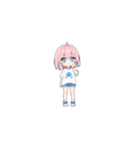 ピンク髪の小さい女の子（個別スタンプ：3）