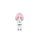 ピンク髪の小さい女の子（個別スタンプ：6）