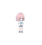 ピンク髪の小さい女の子（個別スタンプ：8）