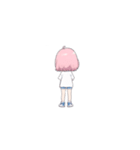 ピンク髪の小さい女の子（個別スタンプ：9）