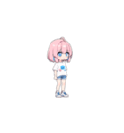 ピンク髪の小さい女の子（個別スタンプ：10）