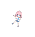 ピンク髪の小さい女の子（個別スタンプ：12）