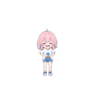ピンク髪の小さい女の子（個別スタンプ：13）