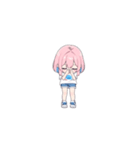 ピンク髪の小さい女の子（個別スタンプ：14）