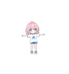 ピンク髪の小さい女の子（個別スタンプ：16）
