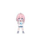ピンク髪の小さい女の子（個別スタンプ：17）