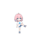 ピンク髪の小さい女の子（個別スタンプ：18）