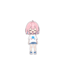 ピンク髪の小さい女の子（個別スタンプ：21）