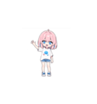 ピンク髪の小さい女の子（個別スタンプ：22）