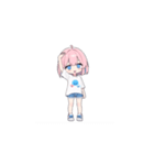ピンク髪の小さい女の子（個別スタンプ：24）